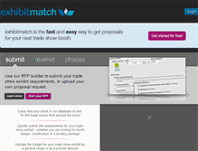 Tablet Screenshot of exhibitmatch.com